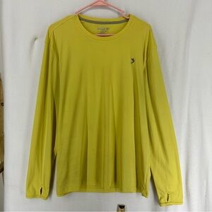 Reel Legends Reel-Tec Long Sleeve Shirt Mens Large Yellow
